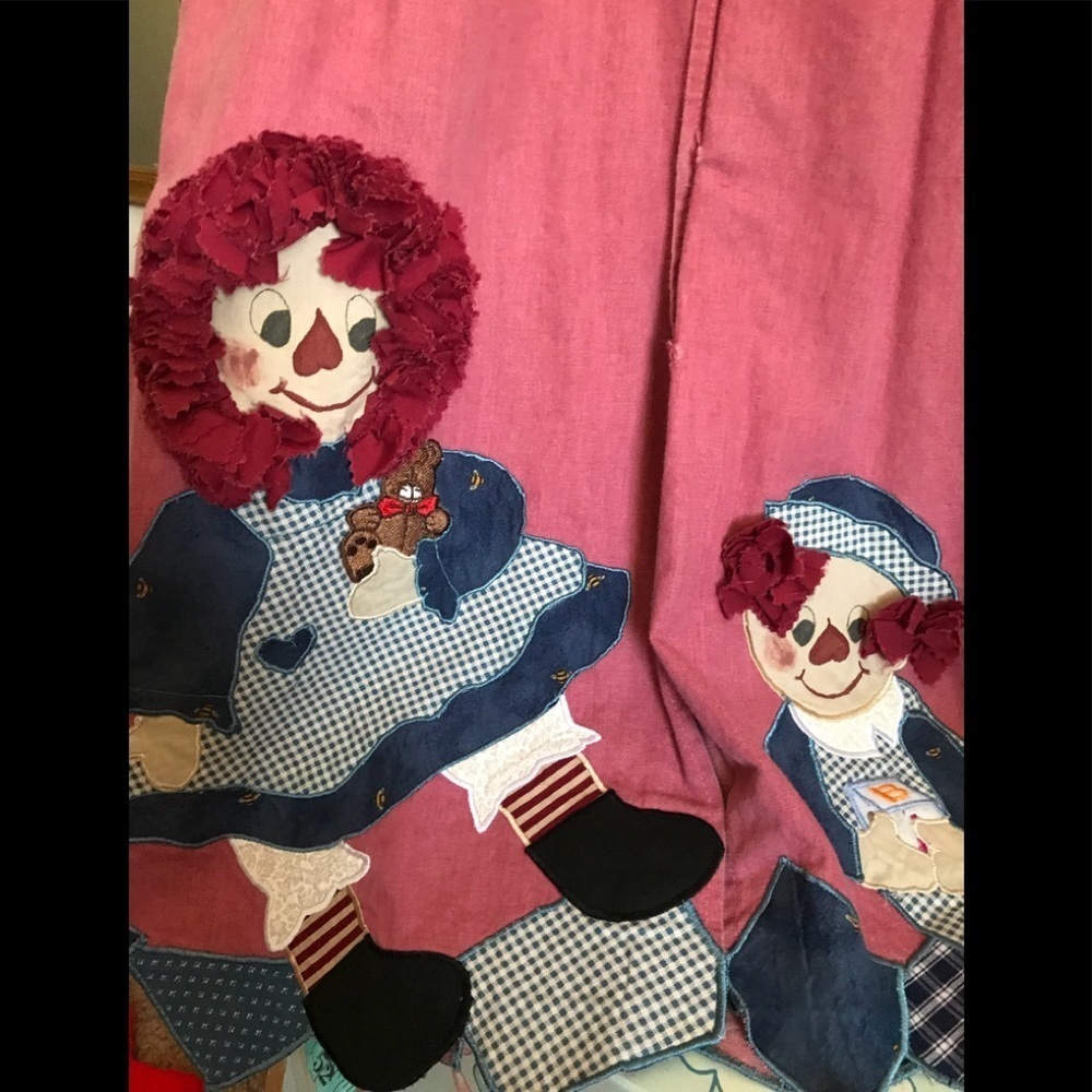 Rare Vintage 1970’s Handmade Raggedy Ann Dress Halloween Costume - Picture 8 of 14